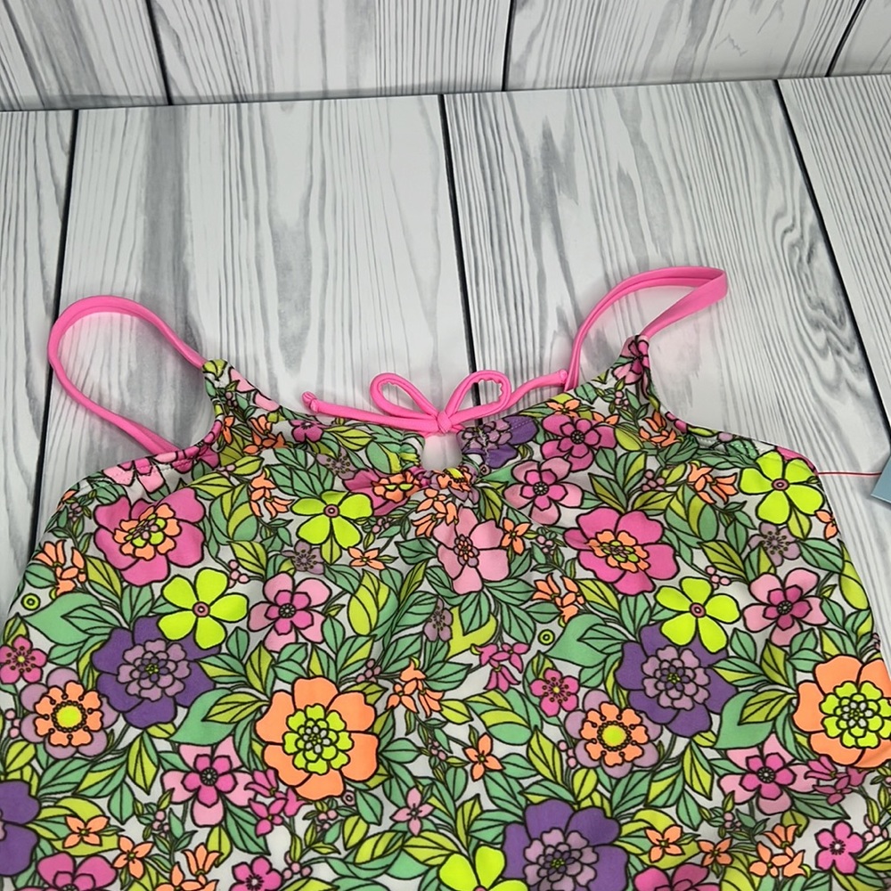 Girls' Flower Love Tankini Set - Cat & Jack - Picture 6 of 7
